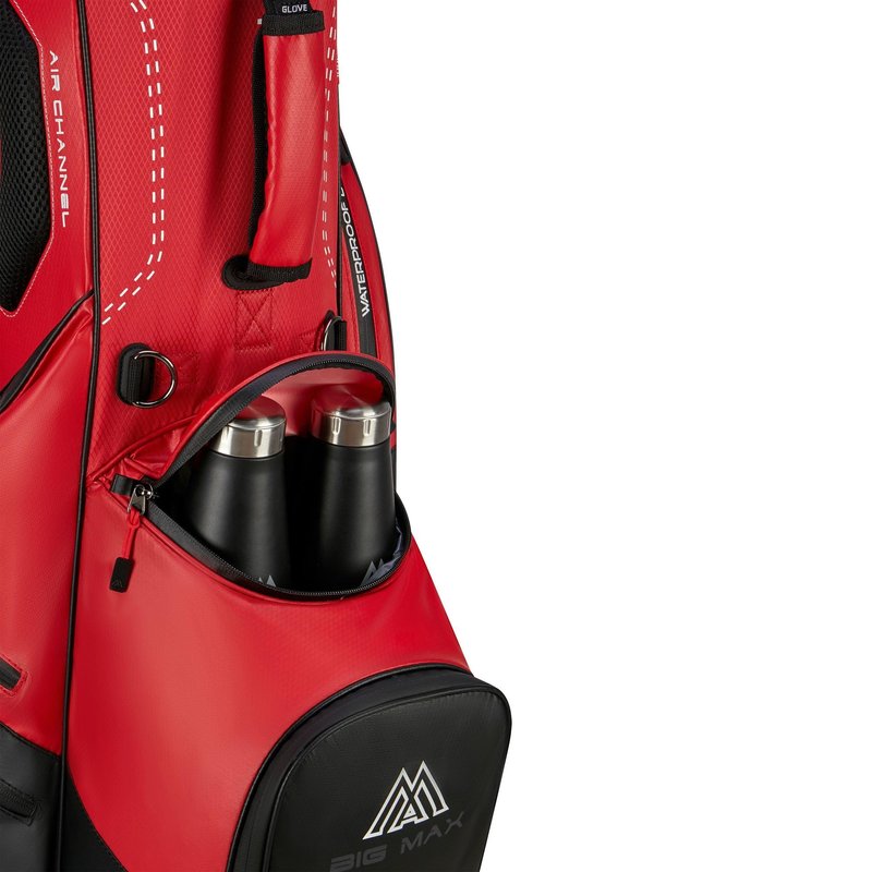 Big Max Dri Lite Hybrid Plus stand bag, czerwono/czarny