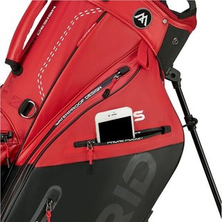 Big Max Dri Lite Hybrid Plus stand bag, czerwono/czarny