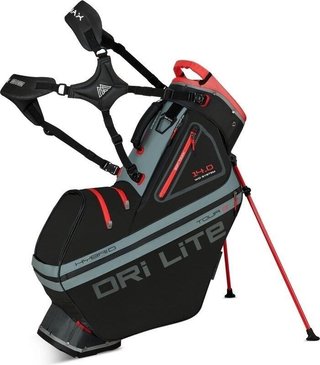 Big Max Dri Lite Hybrid Tour 2 stand bag, czarno/szaro/czerwony