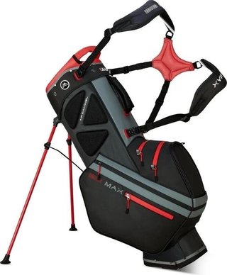 Big Max Dri Lite Hybrid Tour 2 stand bag, czarno/szaro/czerwony