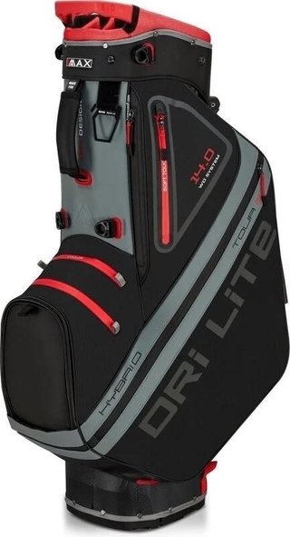 Big Max Dri Lite Hybrid Tour 2 stand bag, czarno/szaro/czerwony