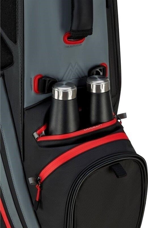 Big Max Dri Lite Hybrid Tour 2 stand bag, czarno/szaro/czerwony