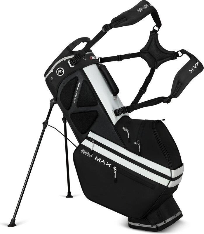 Big Max Dri Lite Hybrid Tour 2 stand bag, czrano/biały
