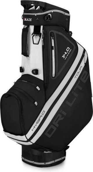 Big Max Dri Lite Hybrid Tour 2 stand bag, czrano/biały