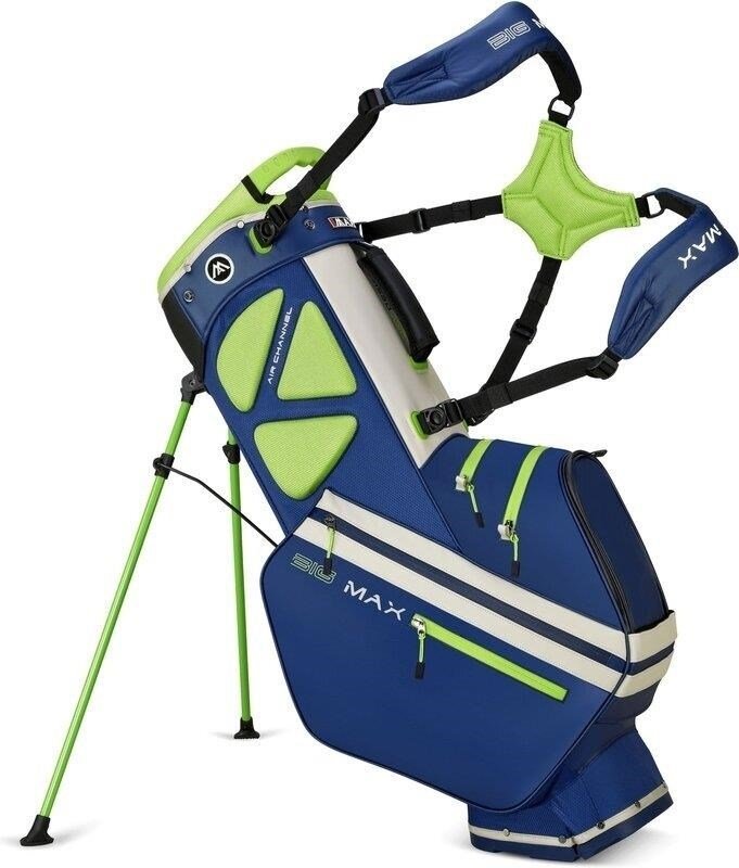 Big Max Dri Lite Hybrid Tour 2 stand bag, granatowo/limonkowy