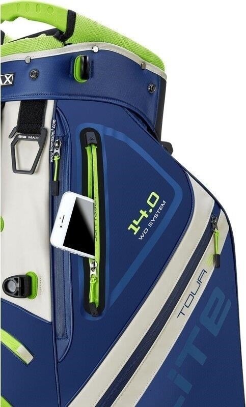 Big Max Dri Lite Hybrid Tour 2 stand bag, granatowo/limonkowy