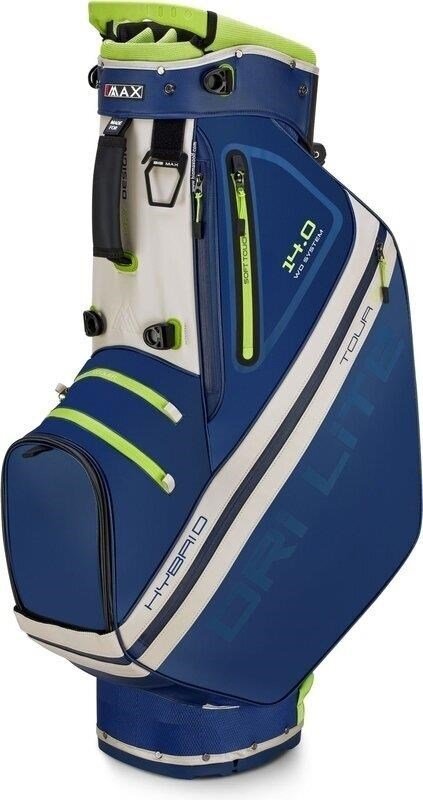 Big Max Dri Lite Hybrid Tour 2 stand bag, granatowo/limonkowy