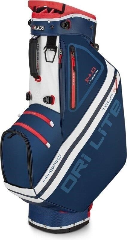 Big Max Dri Lite Hybrid Tour 2 stand bag, granatowo/czerwono/biały