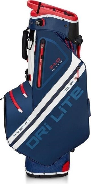 Big Max Dri Lite Hybrid Tour 2 stand bag, granatowo/czerwono/biały