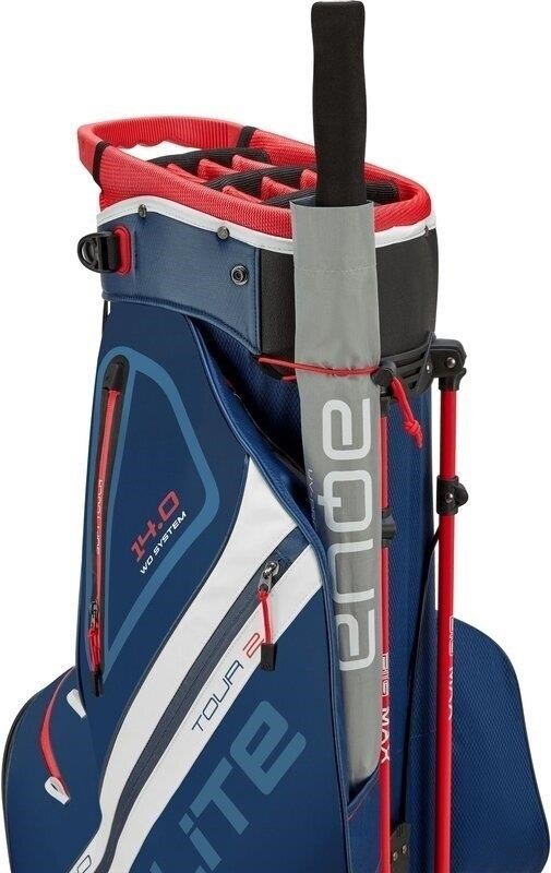 Big Max Dri Lite Hybrid Tour 2 stand bag, granatowo/czerwono/biały