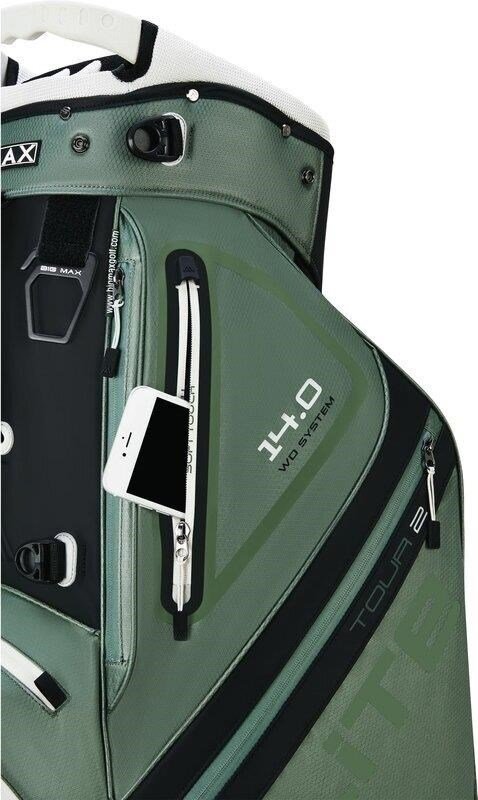 Big Max Dri Lite Hybrid Tour 2 stand bag, zielono/czarny