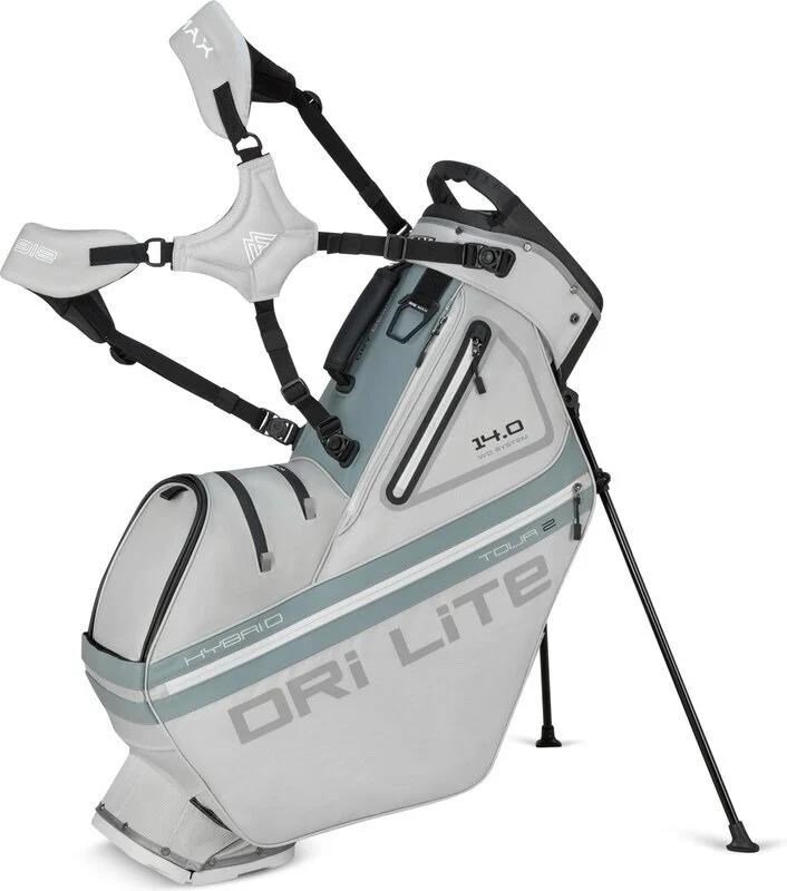 Big Max Dri Lite Hybrid Tour 2 stand bag, srebrno/szary