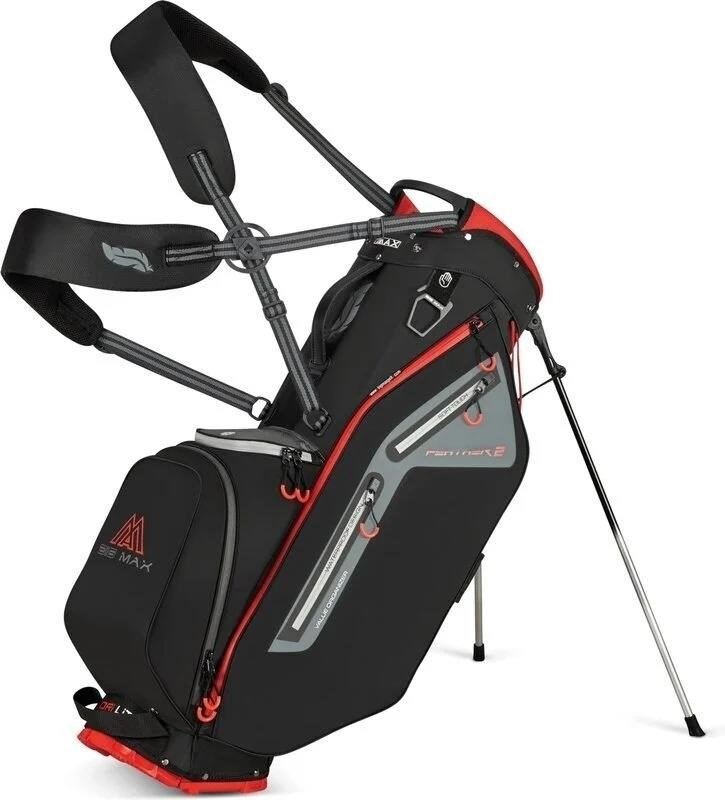 Big Max Dri Lite Feather 2 stand bag, czarno/czerwony