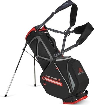 Big Max Dri Lite Feather 2 stand bag, czarno/czerwony