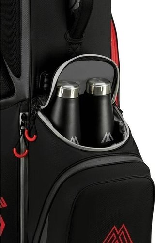 Big Max Dri Lite Feather 2 stand bag, czarno/czerwony
