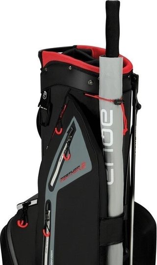 Big Max Dri Lite Feather 2 stand bag, czarno/czerwony