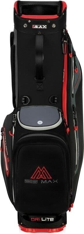Big Max Dri Lite Feather 2 stand bag, czarno/czerwony