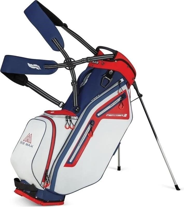 Big Max Dri Lite Feather 2 stand bag, niebiesko/czerwono/biały