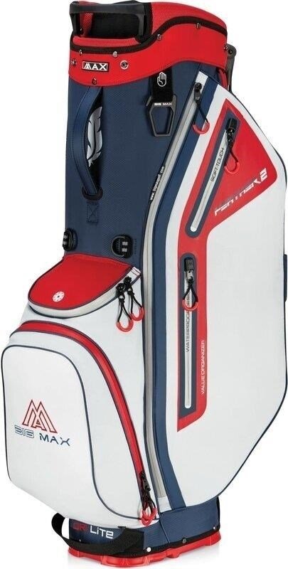 Big Max Dri Lite Feather 2 stand bag, niebiesko/czerwono/biały