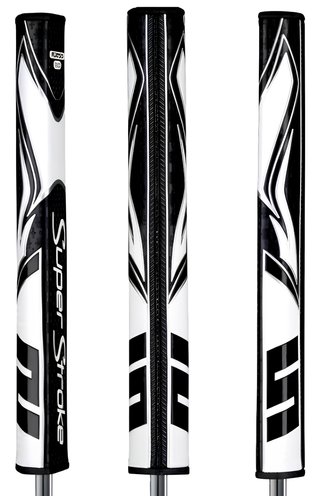 SuperStroke Zenergy Flatso 3.0 putter grip, czarno/biały