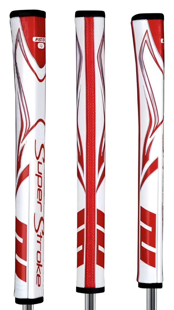 SuperStroke Zenergy Pistol GT 1.0 putter grip, biało/czerwony