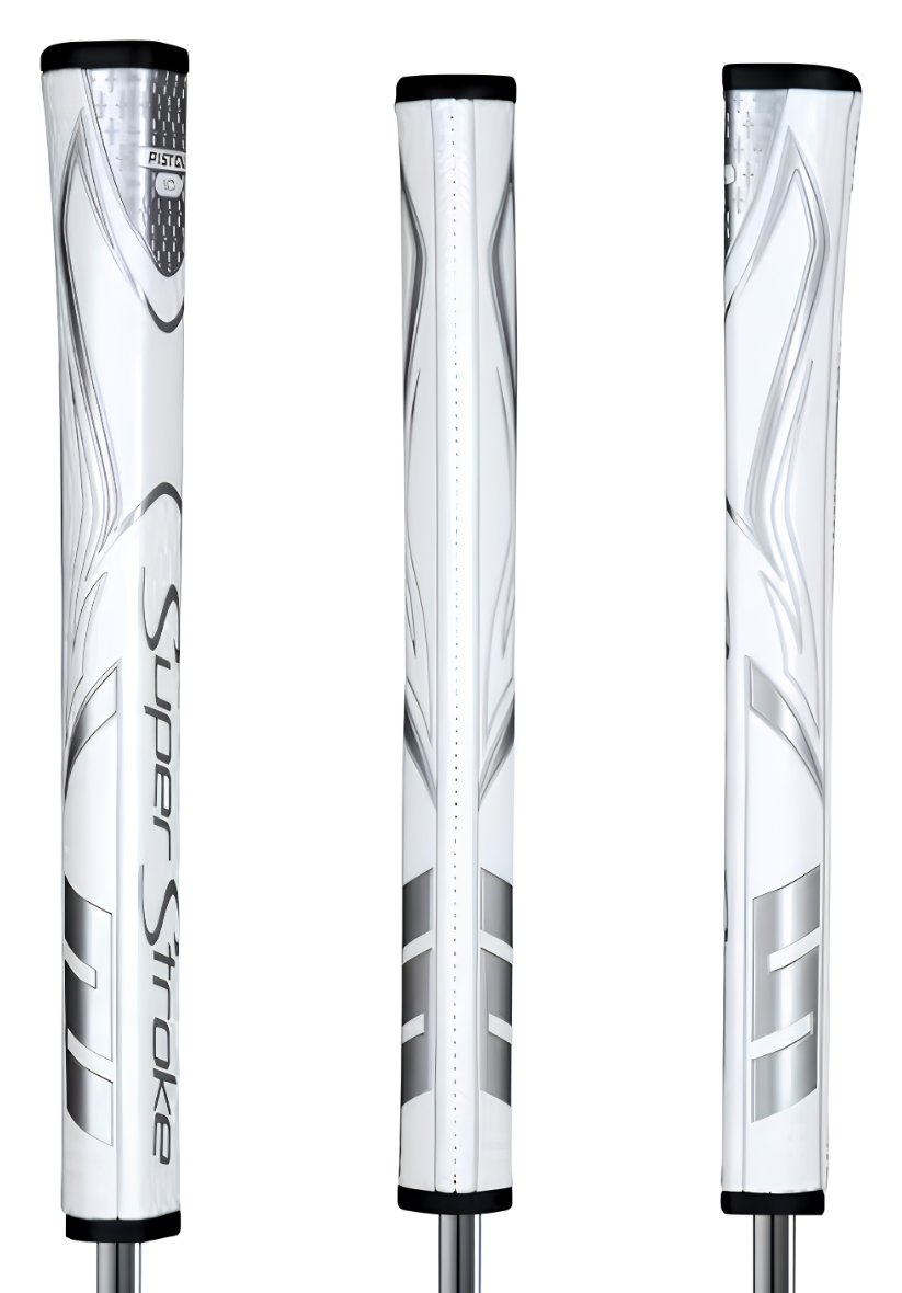 SuperStroke Zenergy Pistol GT 1.0 putter grip, biało/srebrny