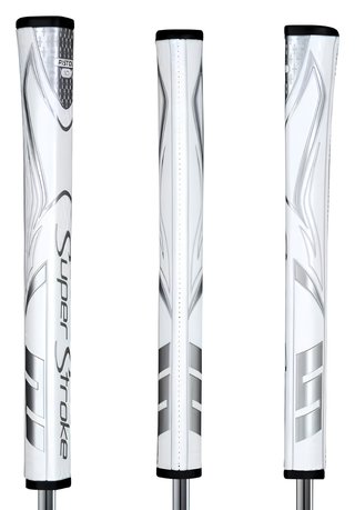 SuperStroke Zenergy Pistol GT 1.0 putter grip, biało/srebrny