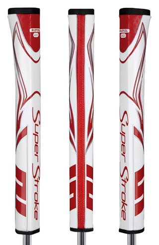 SuperStroke Zenergy Pistol GT 2.0 putter grip, biało/czerwony