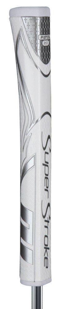 SuperStroke Zenergy Pistol GT 2.0 putter grip, biało/srebrny