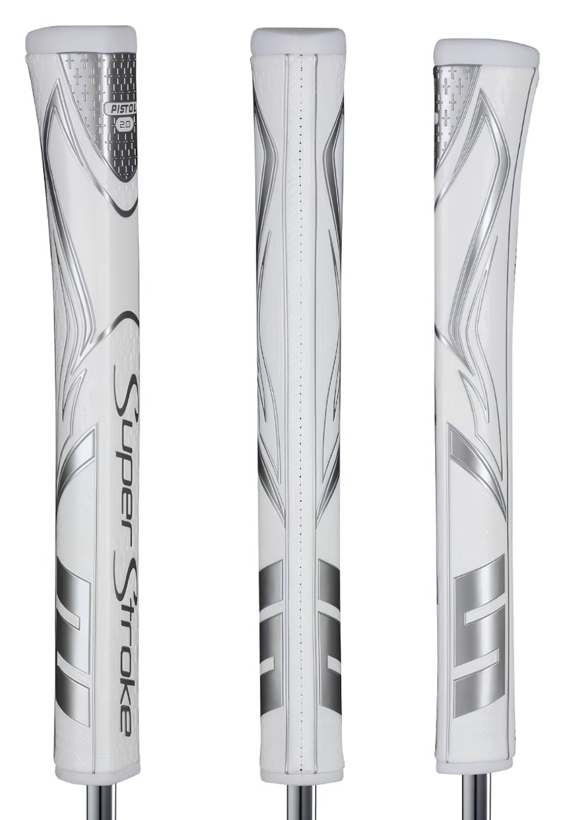 SuperStroke Zenergy Pistol GT 2.0 putter grip, biało/srebrny