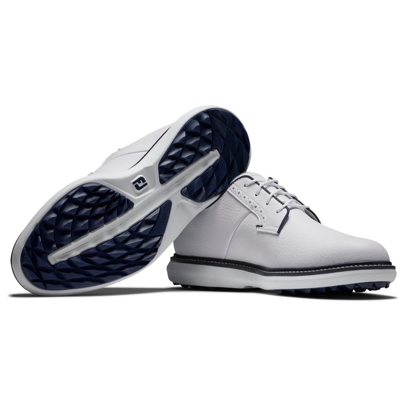 FootJoy Traditions męskie buty golfowe, białe/navy blucher