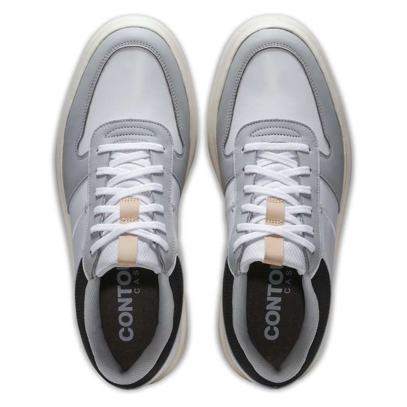 FootJoy Contour Casual męskie buty golfowe, biało/szaro/czarne