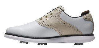FootJoy Traditions damskie buty golfowe, white/tan/black