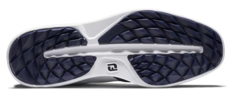 FootJoy Traditions Wing Tip damskie buty golfowe, biało/granatowe