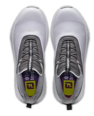 FootJoy Quantum Leather damskie buty golfowe, biało/szare