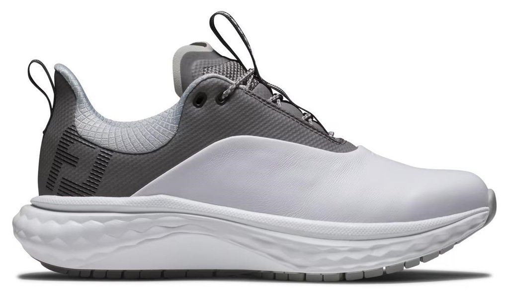 FootJoy Quantum Leather damskie buty golfowe, biało/szare