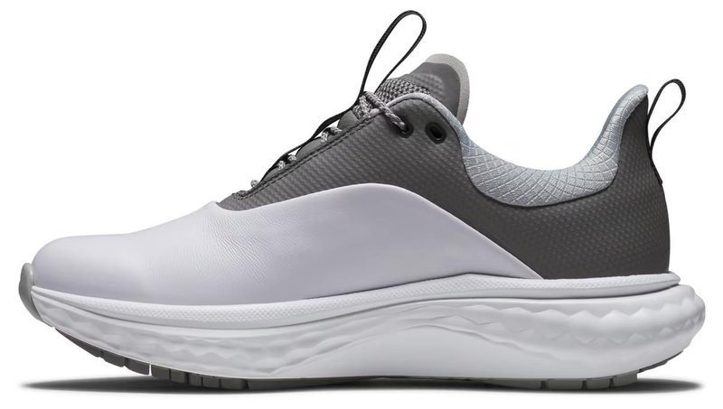 FootJoy Quantum Leather damskie buty golfowe, biało/szare