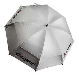 Clicgear Dual Canopy parasol golfowy 68", srebrny