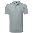 FootJoy Houndstooth Geo Lisle męskie polo, szary