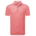 FootJoy Houndstooth Geo Lisle męskie polo, hibiscus