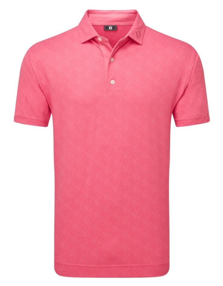 FootJoy Speckle Print Pique męskie polo, różowe