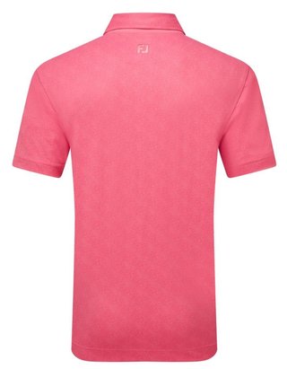FootJoy Speckle Print Pique męskie polo, różowe