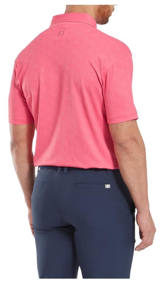 FootJoy Speckle Print Pique męskie polo, różowe