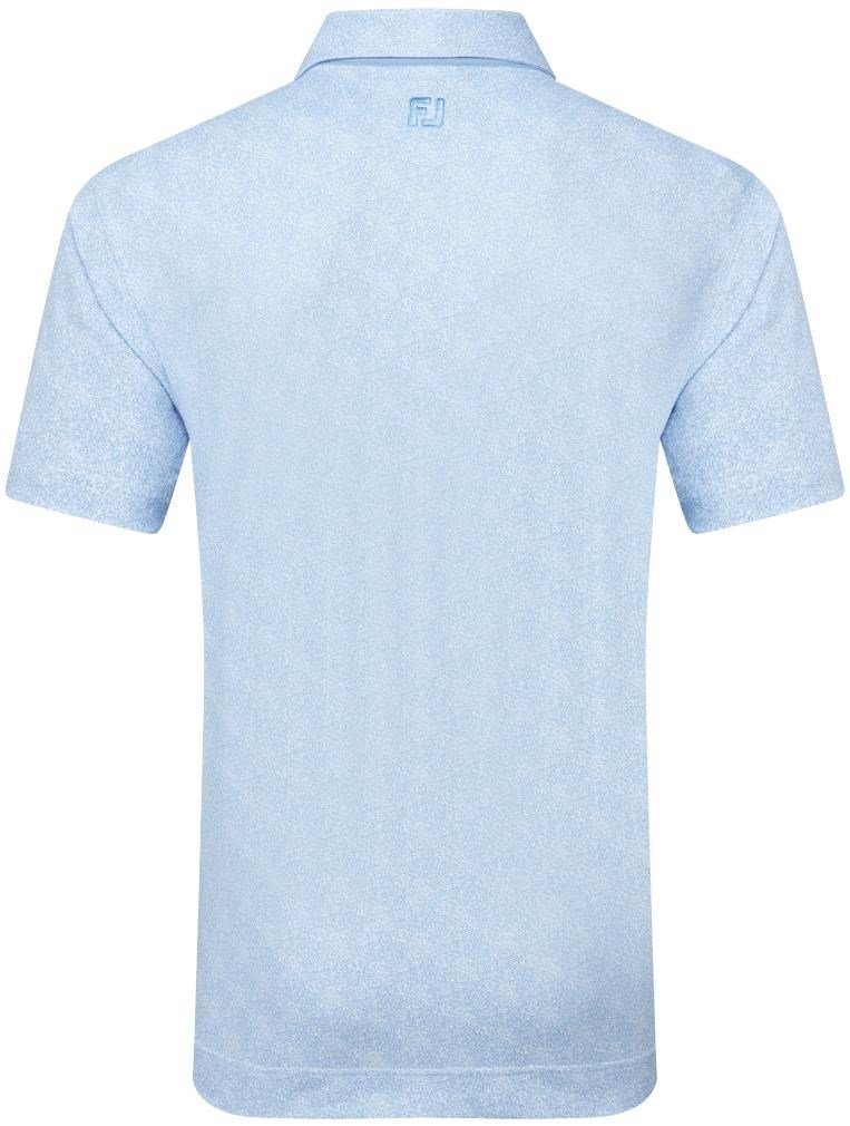 FootJoy Speckle Print Pique męskie polo, blue jay/white