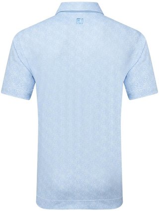 FootJoy Speckle Print Pique męskie polo, blue jay/white