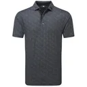 FootJoy Speckle Print Pique męskie polo, czarne