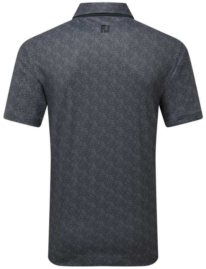 FootJoy Speckle Print Pique męskie polo, czarne
