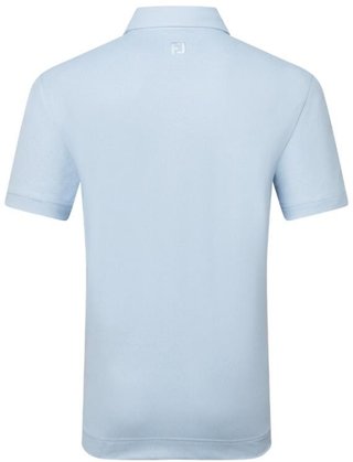 FootJoy Etched Texture Print Lisle męskie polo, niebieski