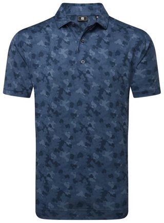 FootJoy Pop Camo Lisle męskie polo, granatowy