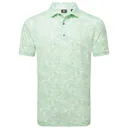 FootJoy Pop Camo Lisle męskie polo, pistachio